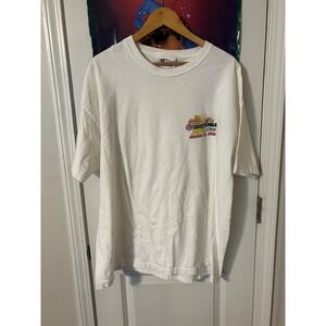 Vintage 2002 Daytona 200 Arai Motorcycle Racing T-Shirt White ISC Mens XL